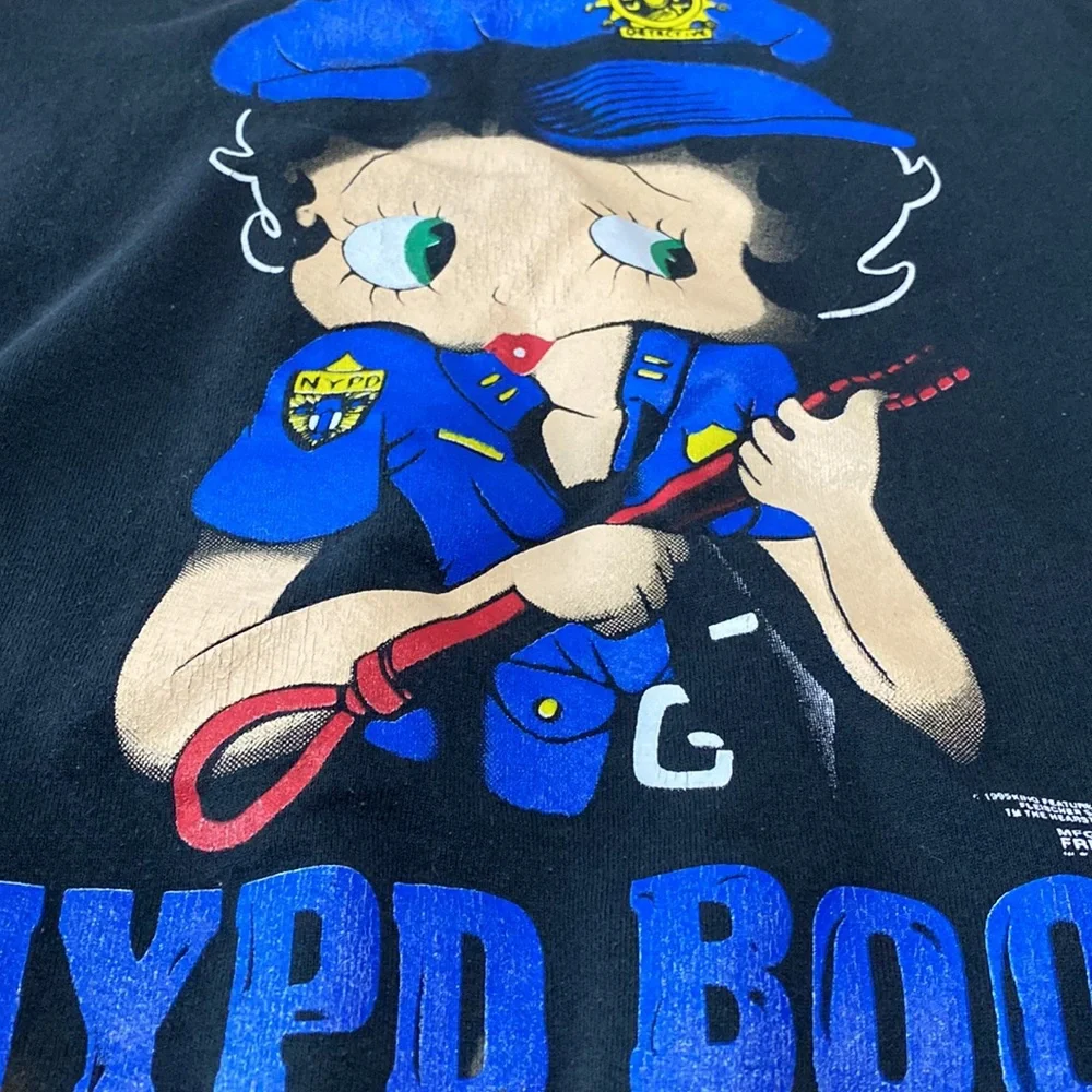 1995VINTAGE Betty Boop NYPD Sweatshirt PRICE IS FIRM!!! - Picture 5 of 6